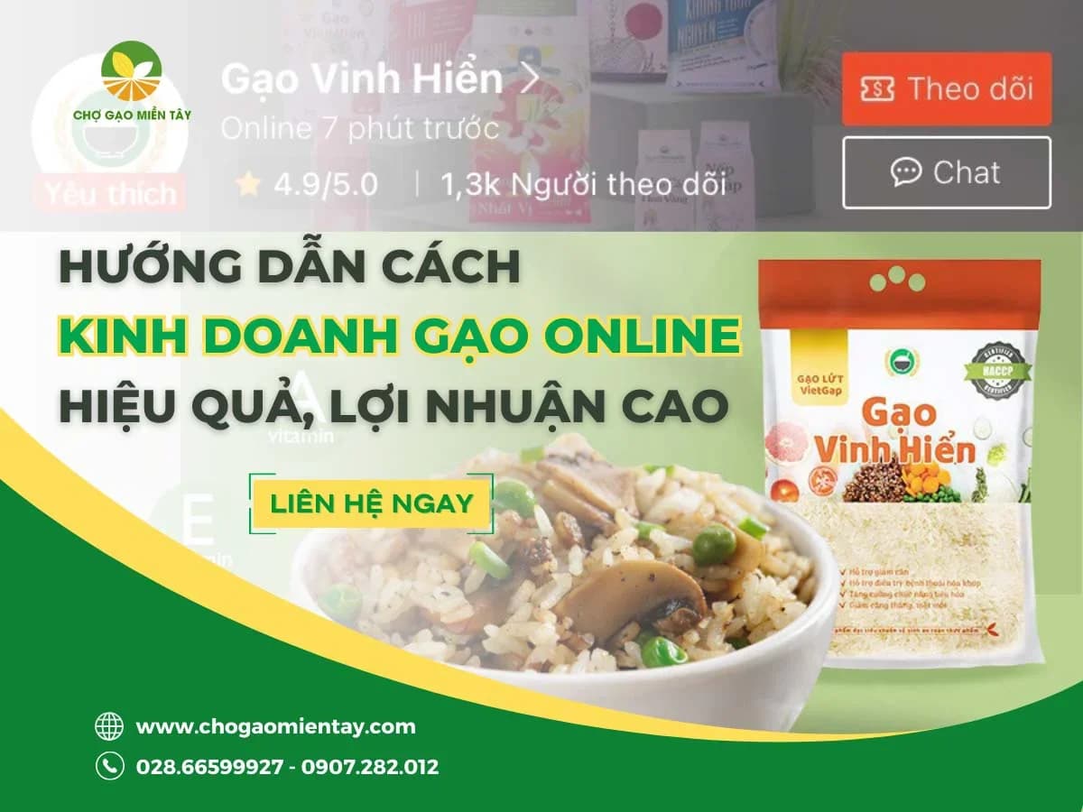 Chiến lược kinh doanh gạo online hiệu quả, lợi nhuận cao
