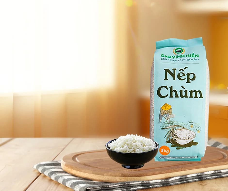 [Công bố sản phẩm] Gạo Nếp Chùm Vinh Hiển - Túi 1Kg