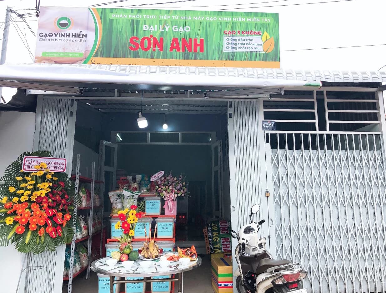 Đại lý gạo Vinh Hiển tại Bình Chánh - Đại lý Sơn Anh