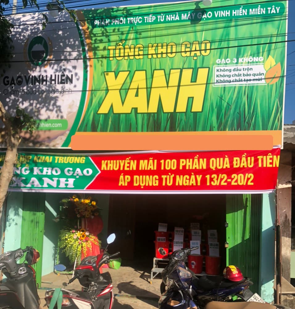 Tổng Kho Gạo Xanh: Đại lý gạo sạch Vinh Hiển
