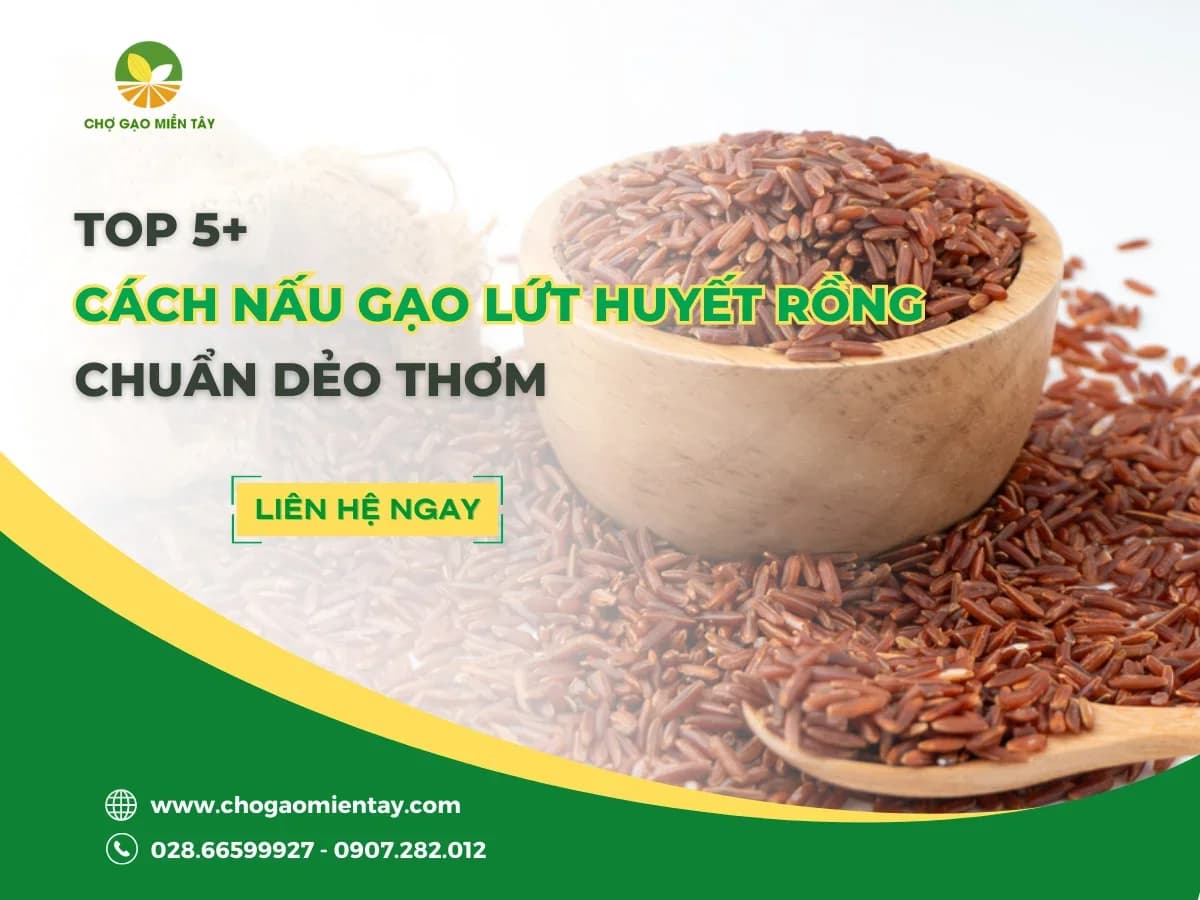 Cách nấu gạo lứt Huyết Rồng chuẩn chỉnh thơm ngon