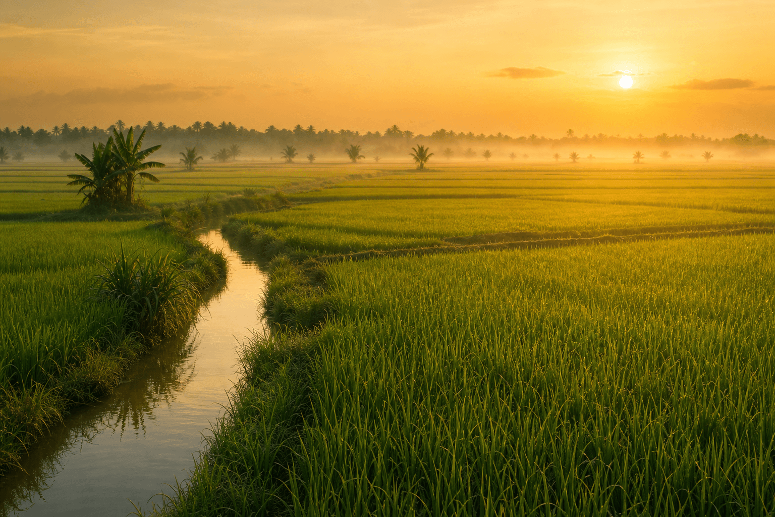 Ruộng lúa miền Tây sông Cửu Long